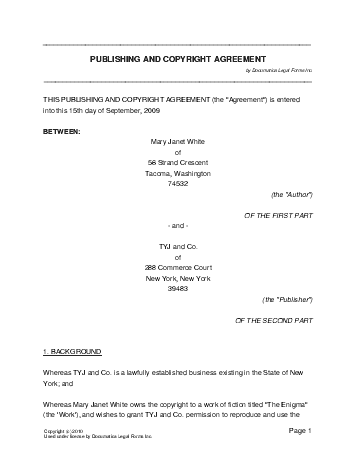 Legal Agreement Contract Template