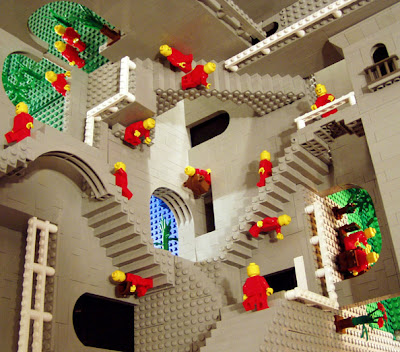 Lego Escher Waterfall