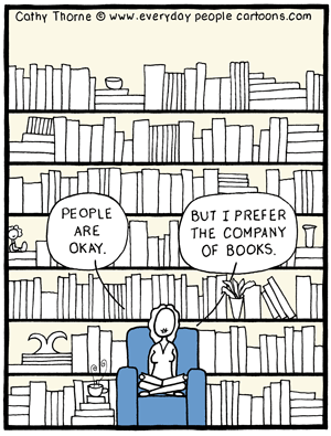 Library Books Cartoon