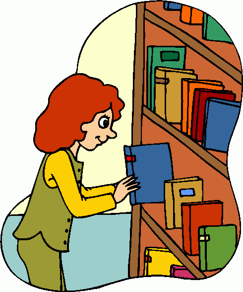 Library Books Clip Art