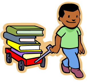 Library Books Clip Art