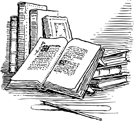 Library Books Clip Art