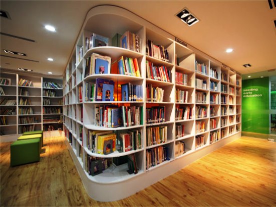 Library Bookshelf Design