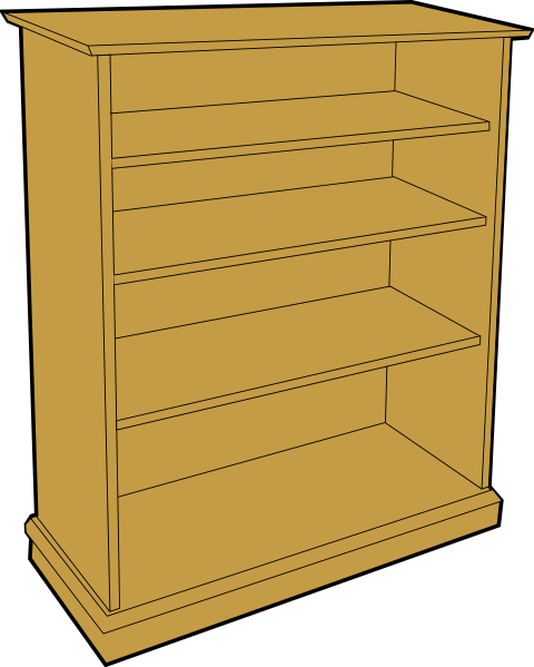 Library Bookshelves Clipart