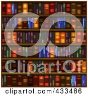 Library Bookshelves Clipart