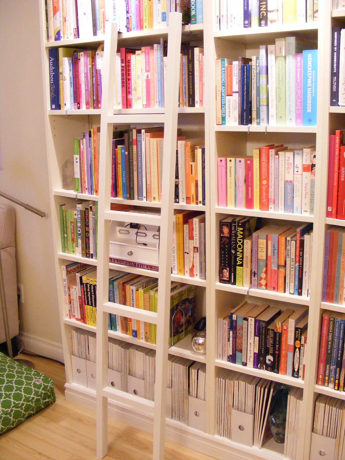 Library Bookshelves With Ladder