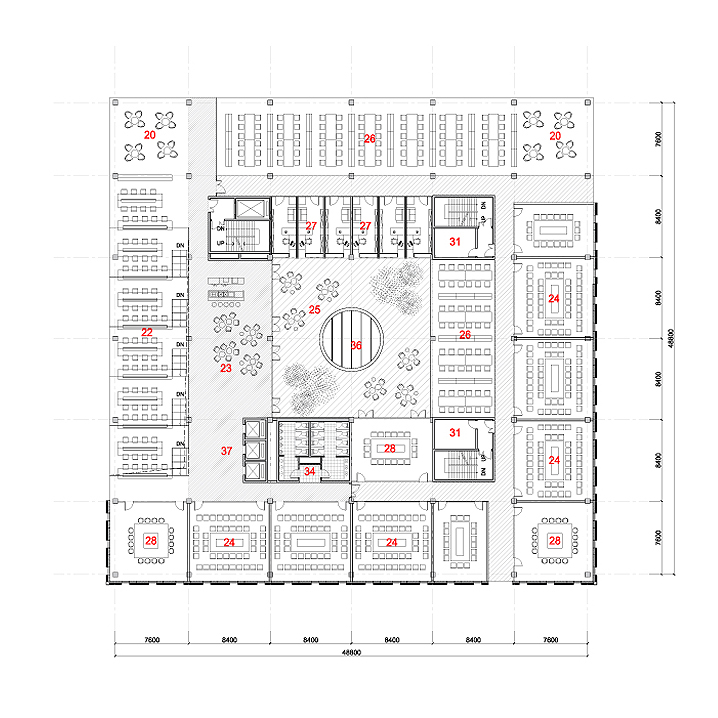 Library Building Plan