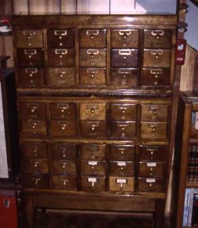 Library Card Cabinet