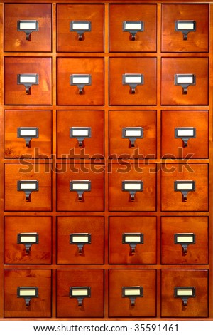 Library Card Cabinet