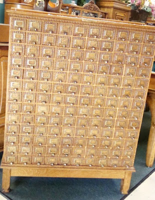 Library Card Cabinet For Sale