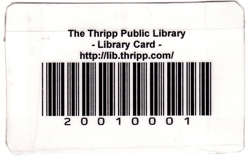 Library Card Template