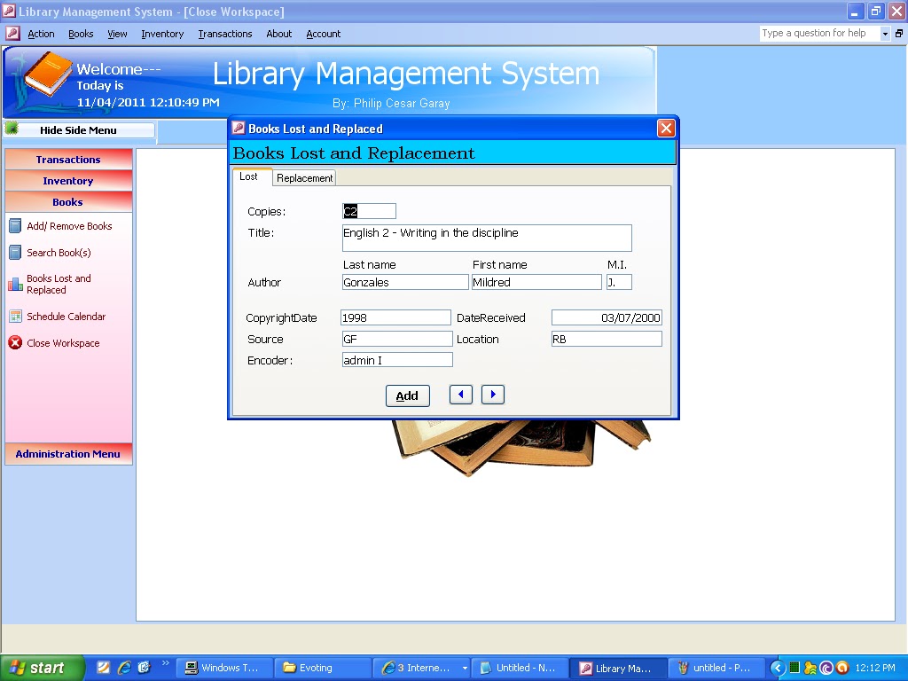 Library Management System Images