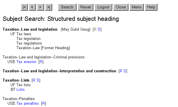 Library Of Congress Classification Example