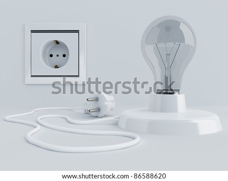 Light Bulb With Plug In Socket