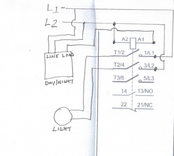 Lighting Contactor Wiring Diagram With Photocell