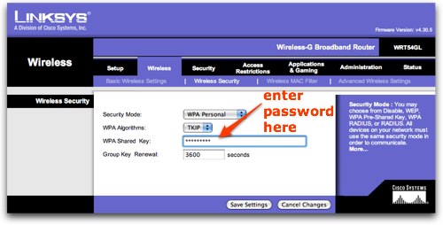 Linksys Router Wrt54g Default Password