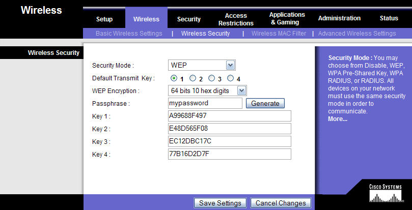 Linksys Wrt54g Wireless Router Password