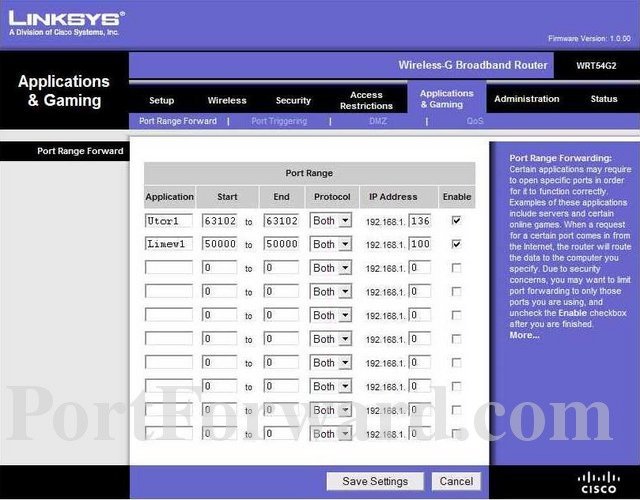 Linksys Wrt54g2