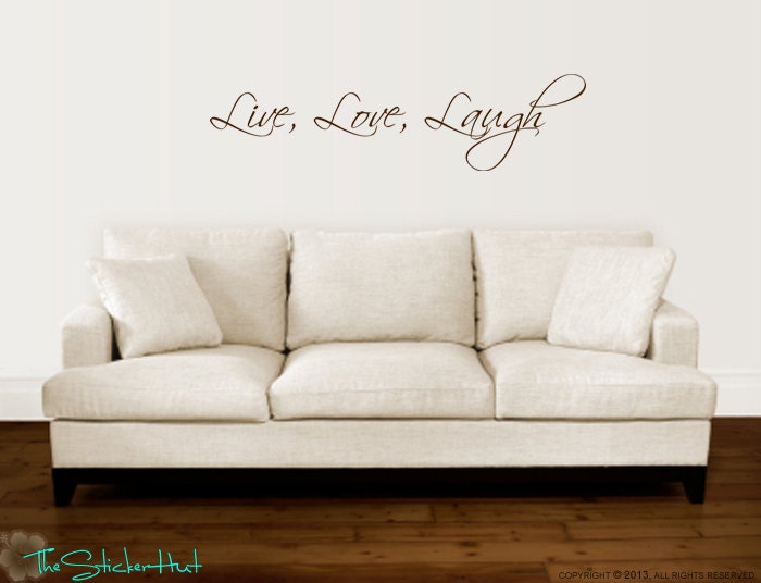 Live Simply Laugh Often Love Deeply Wall Decal