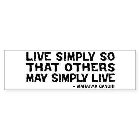 Live Simply Quotes Ghandi