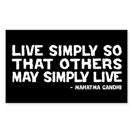 Live Simply Quotes Ghandi