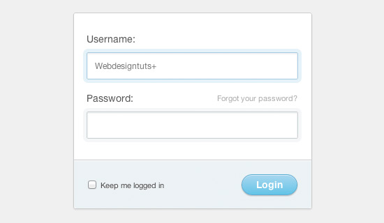 Login Form In Html5 And Css3