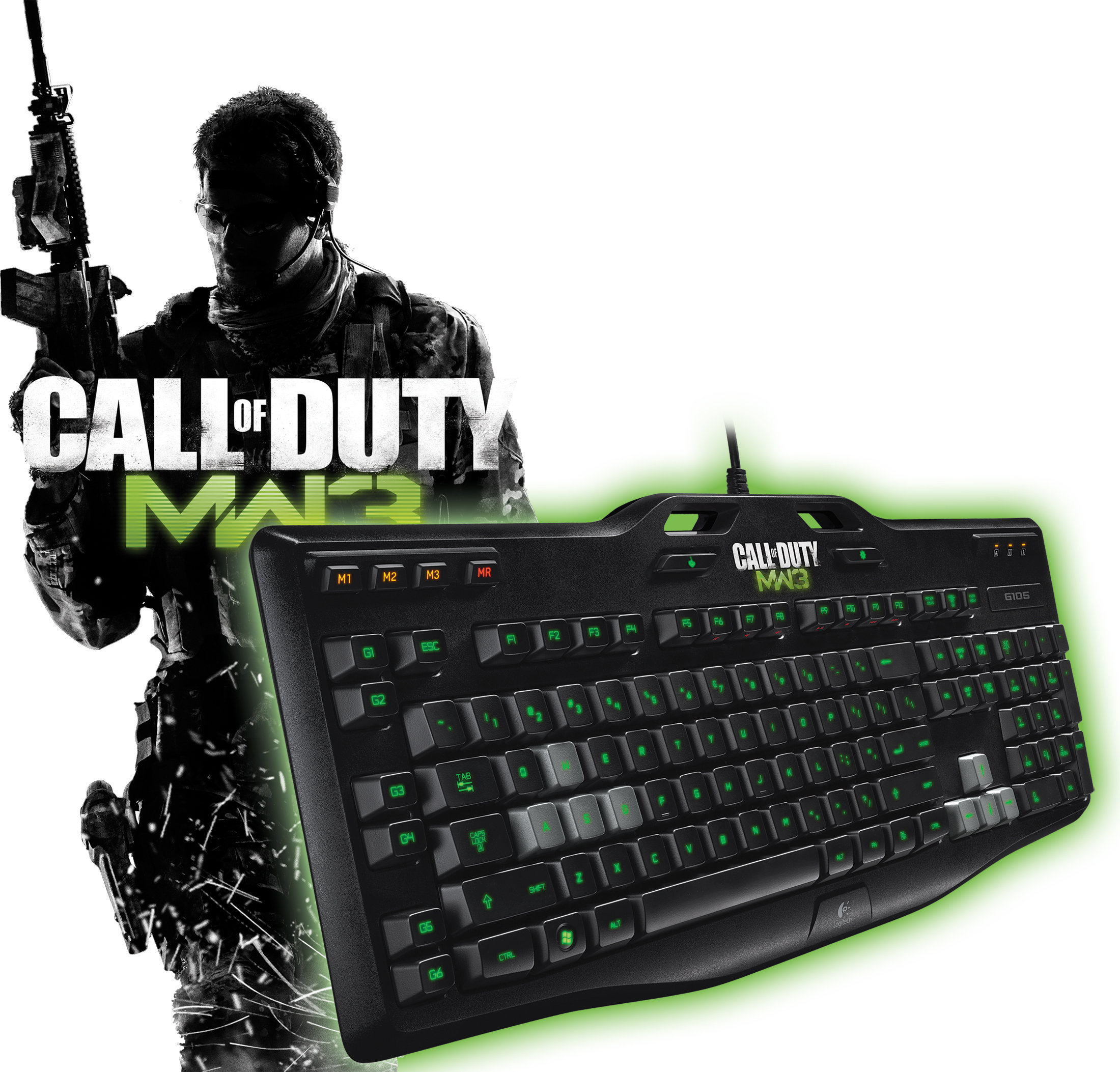 Logitech Gaming Keyboard G105 Call Of Duty Mw3 Edition