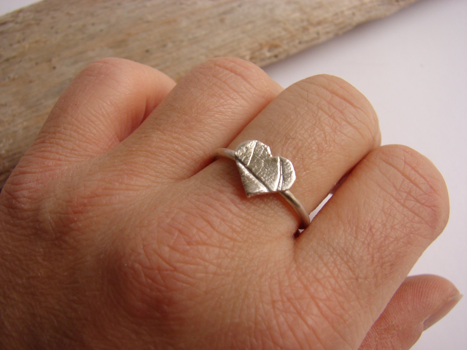 Love Heart Imprint Ring