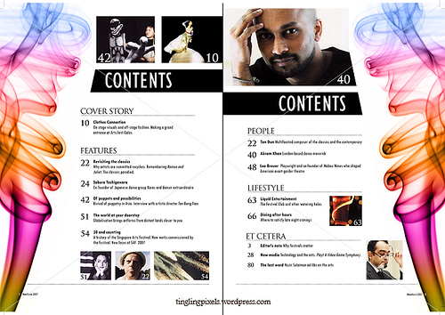 Magazine Contents Page Design