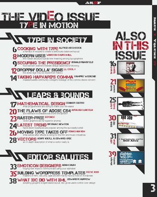 Magazine Contents Page Layout