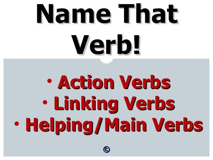 Main Verbs And Helping Verbs Powerpoint