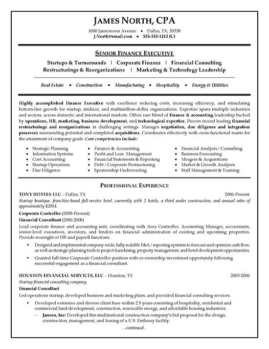 Management Consulting Resume