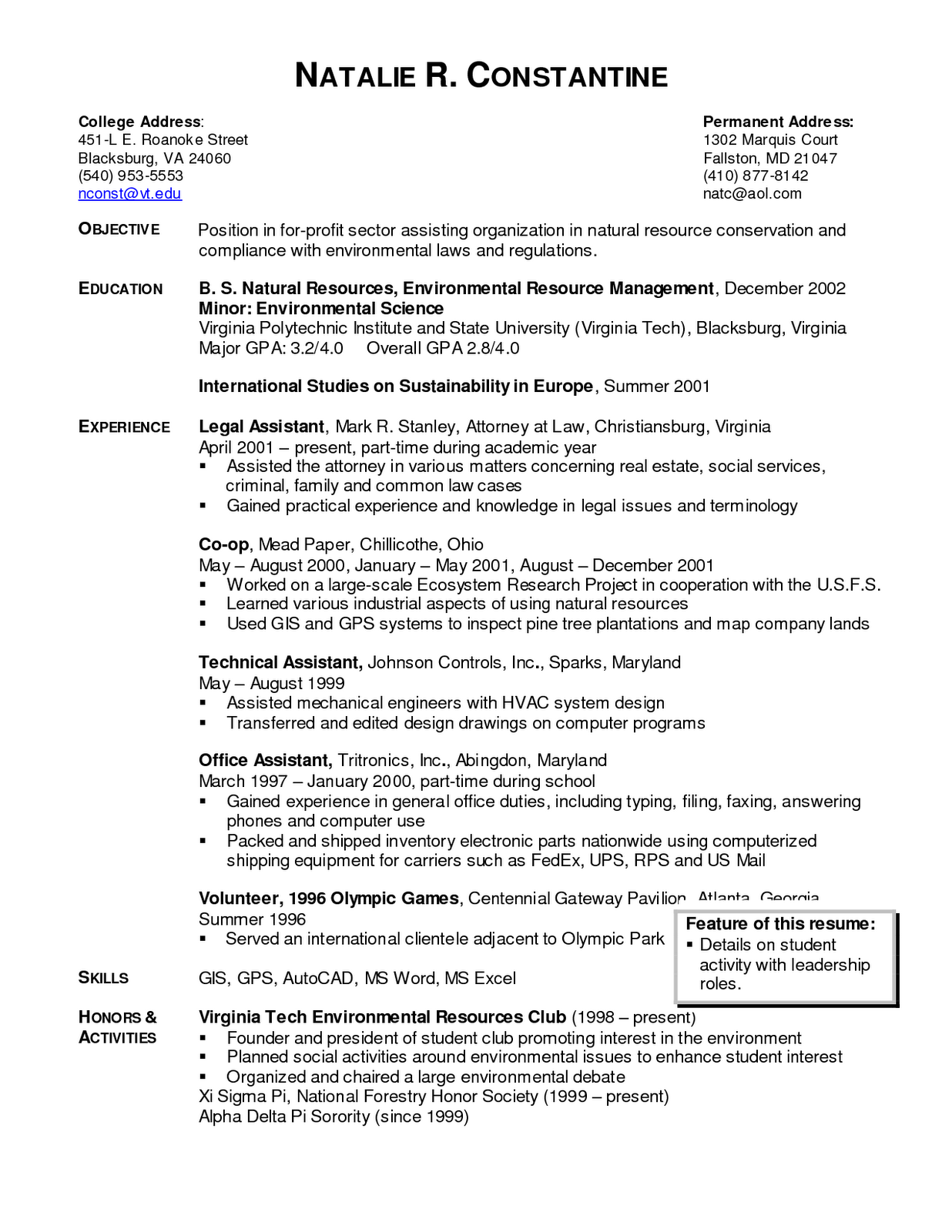 Management Consulting Resume Examples