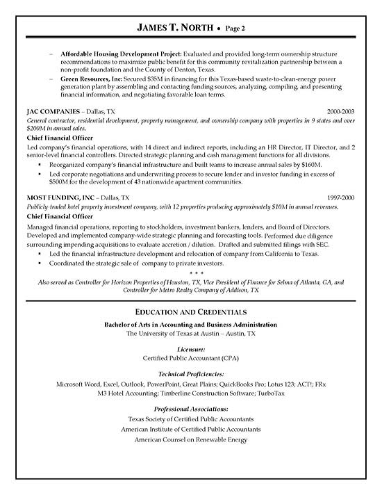 Management Consulting Resume Sample