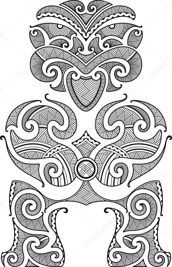 Maori Tiki Tattoo