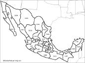 Map Of Mexico States And Cities