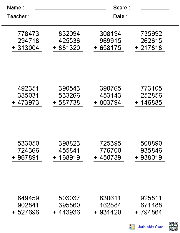 Maths Homework Sheets Year 5