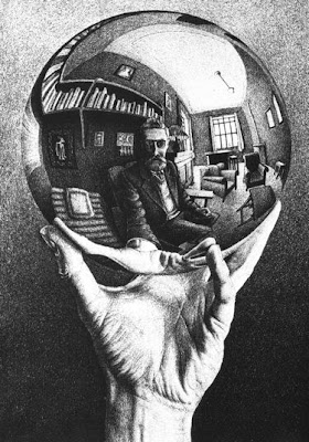 Mc Escher Eye Mezzotint