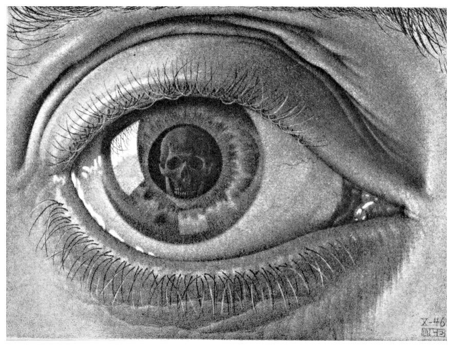 Mc Escher Eye Mezzotint