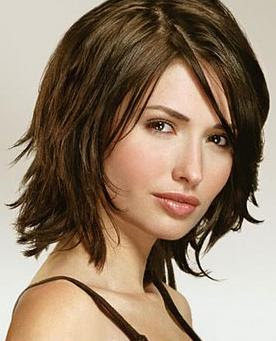 Medium Hairstyles For Round Faces 2012