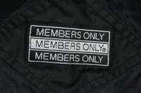 Members Only Jacket 80s Black