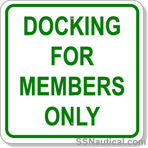 Members Only Sign