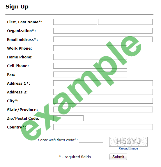 Membership Form Sample