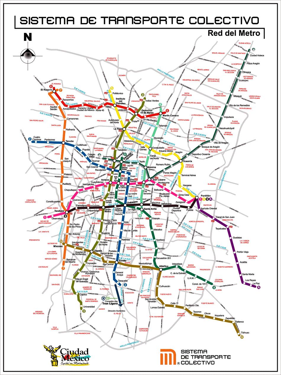 Metrobus Mexico City Map