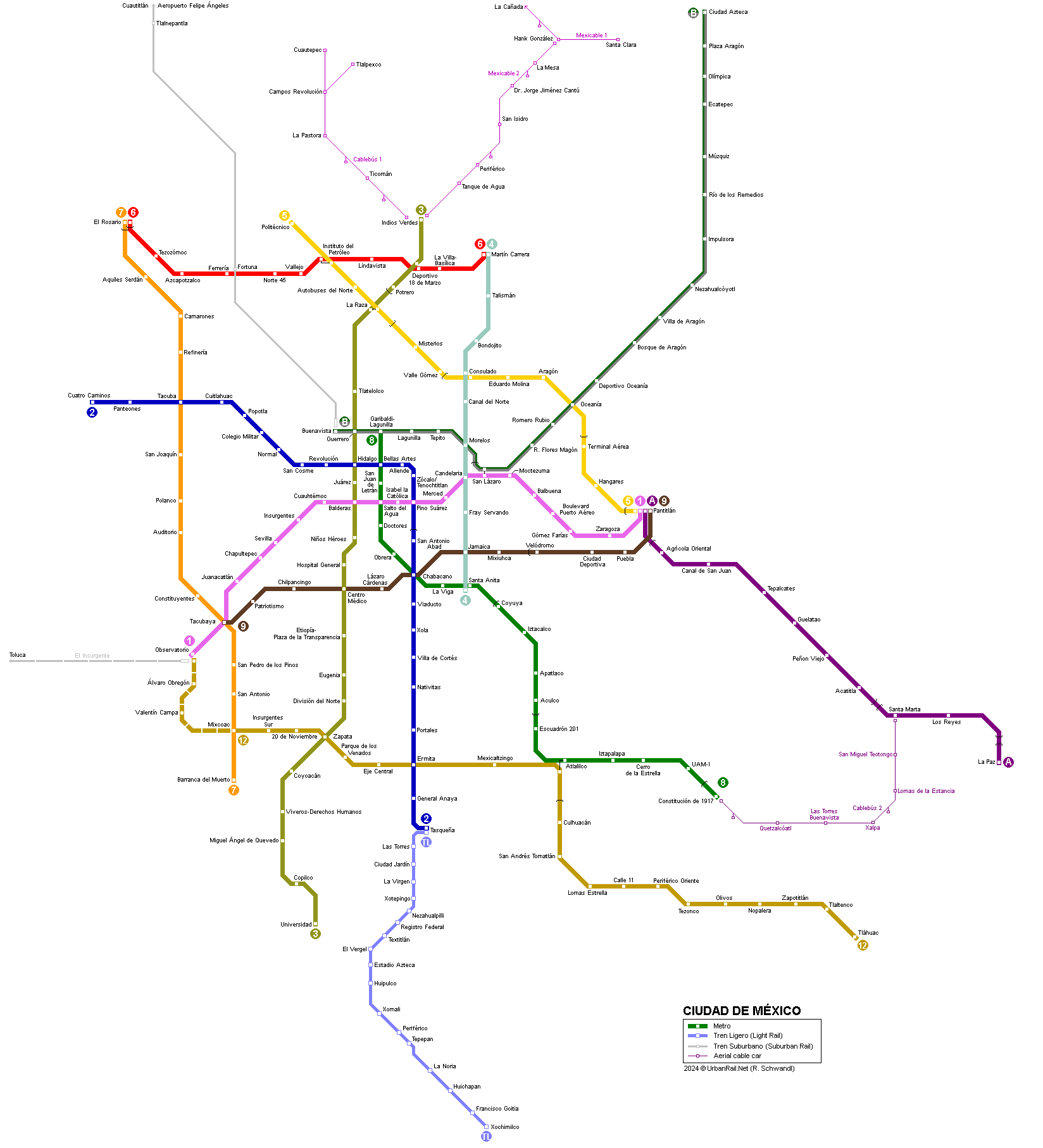 Metrobus Mexico City Map