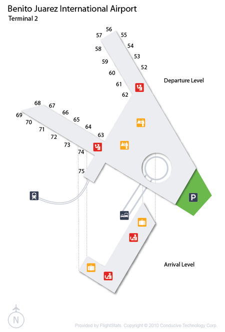 Mexico City Airport Terminal Map