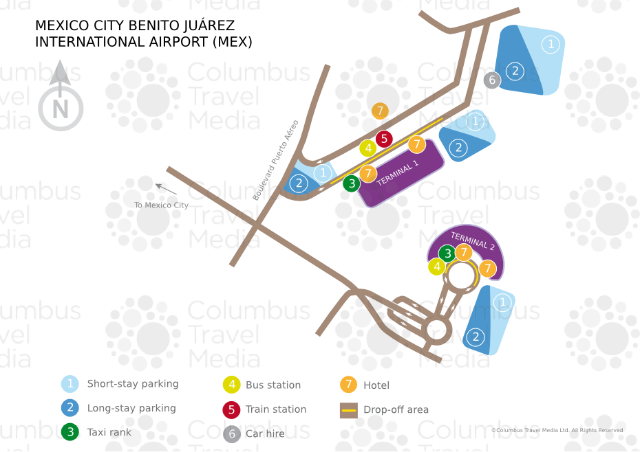 Mexico City Airport Terminal Map