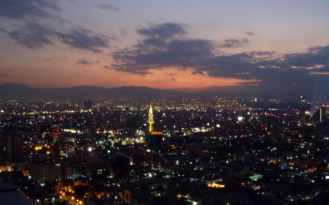 Mexico City At Night Wallpaper