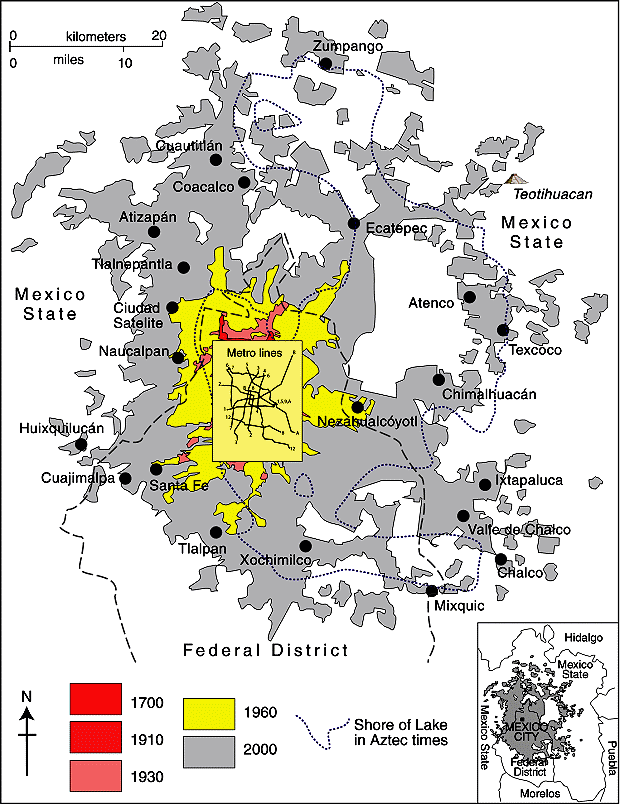 Mexico City Map Neighborhoods