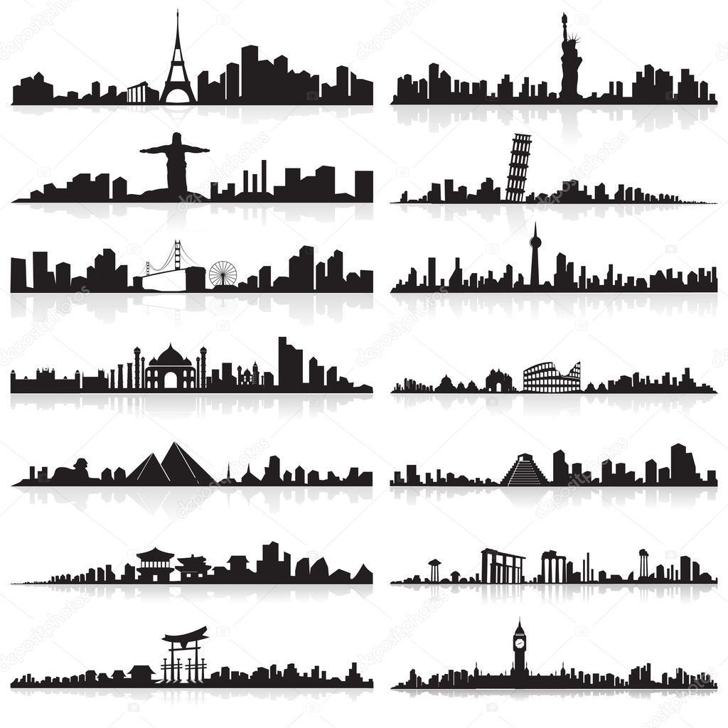 Mexico City Skyline Vector